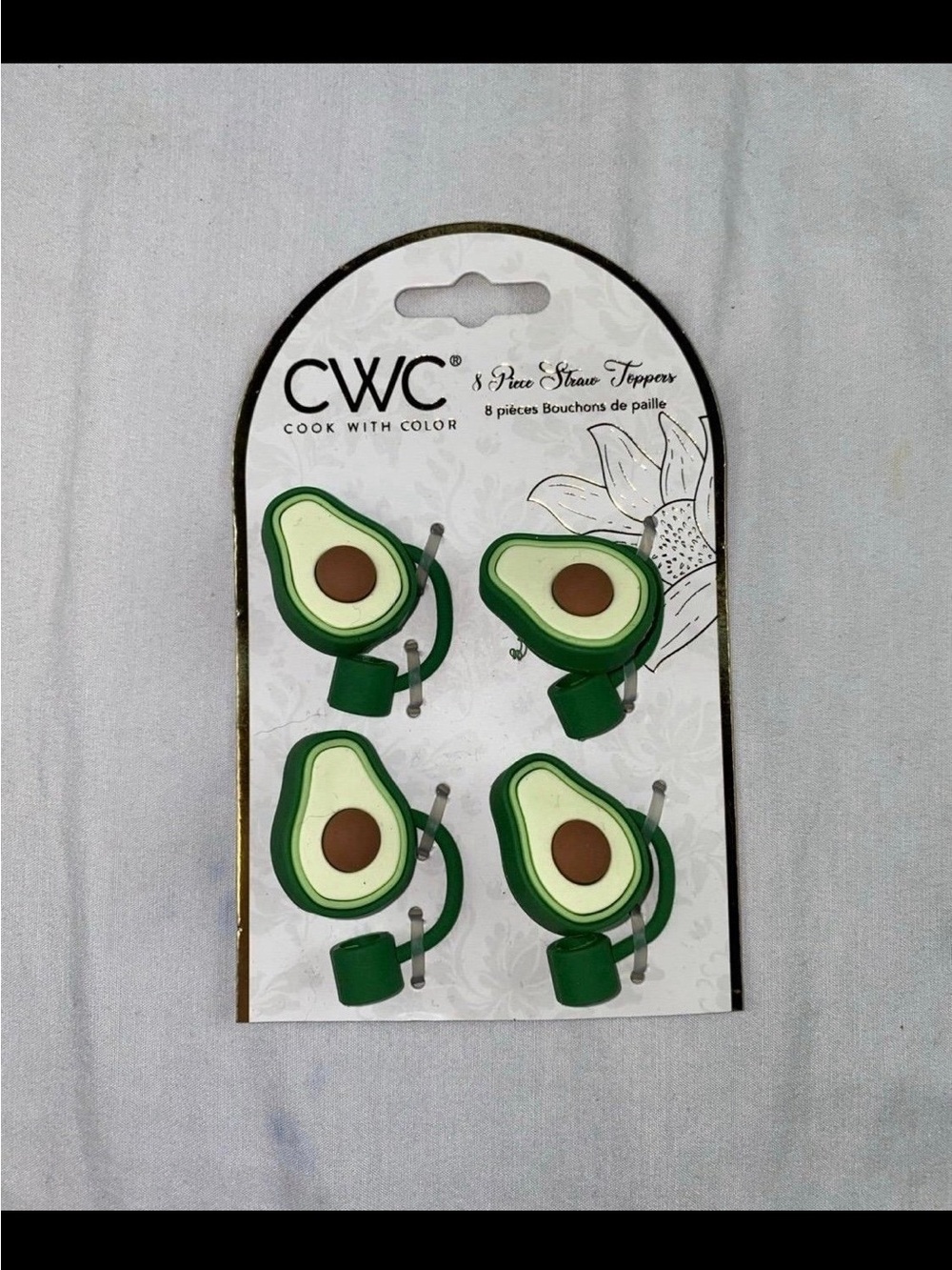 NEW Avacado straw toppers